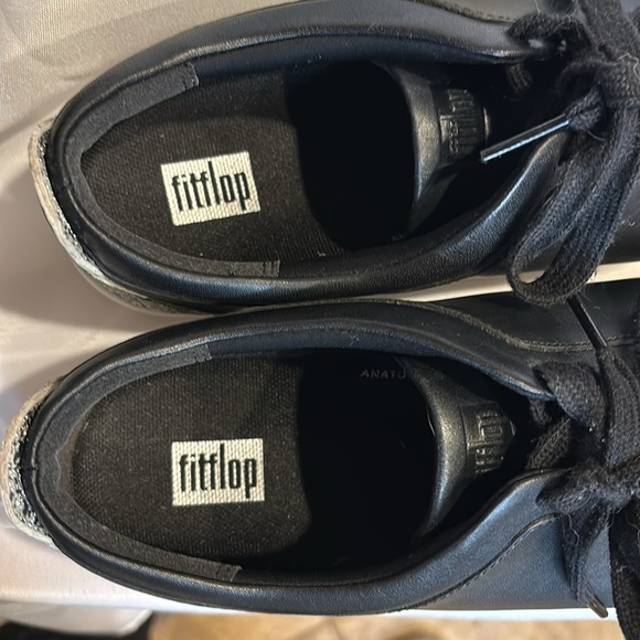 FitFlop Rally, black silver glitter sneakers, perfect condition - Picture 3 of 8